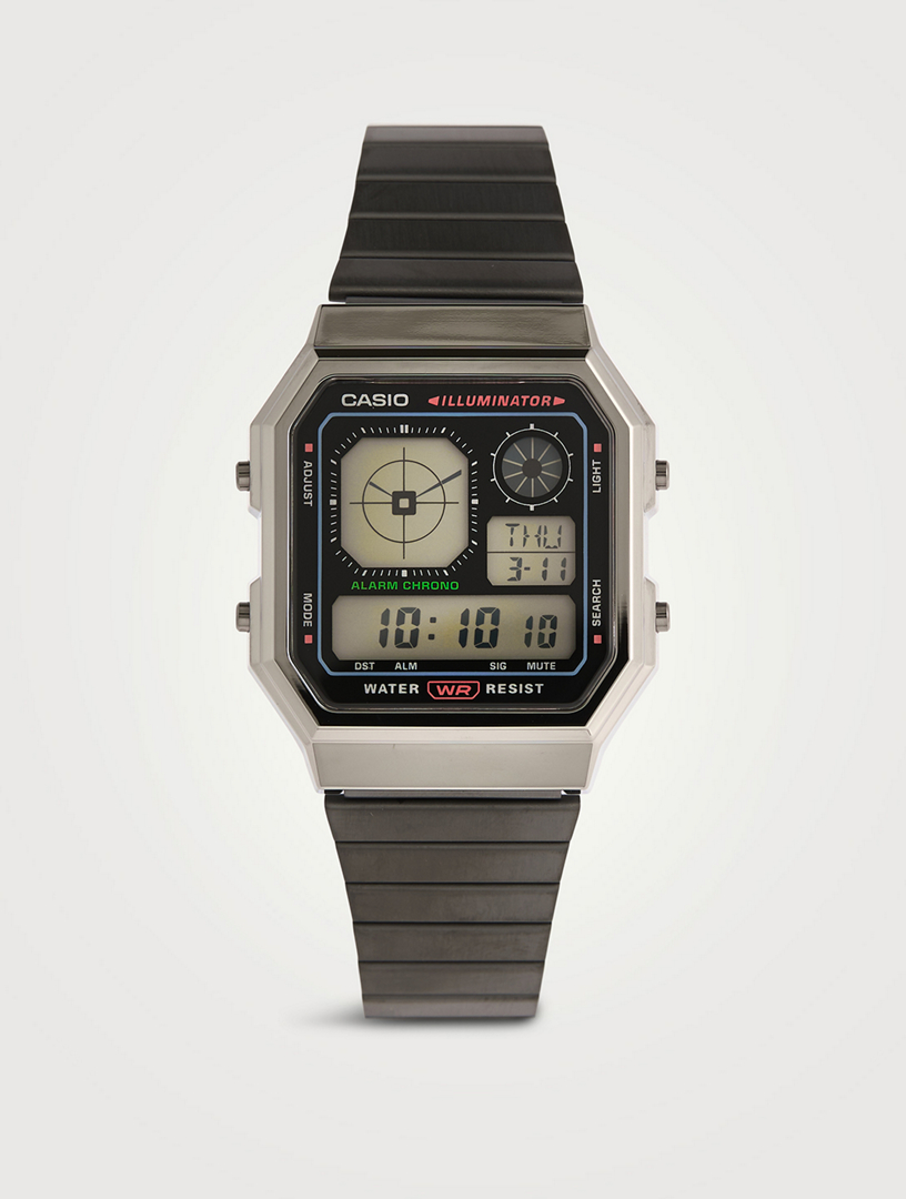 CASIO Vintage A130 Digital Stainless Steel Bracelet Watch | Holt