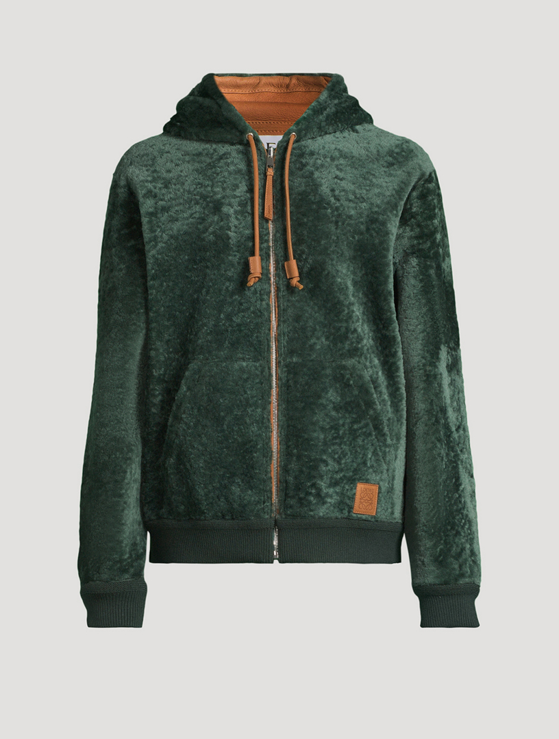 Pull réversible à capuche et à glissière en rason