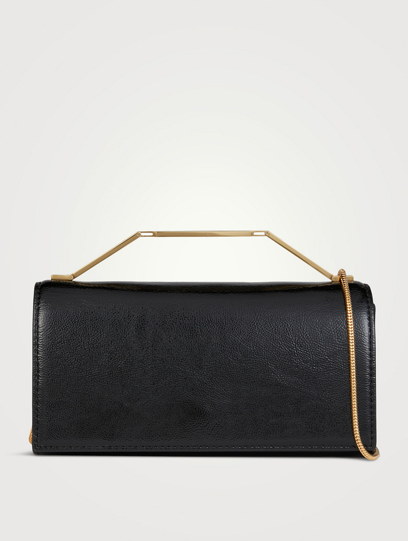 Pochette Barre en cuir verni