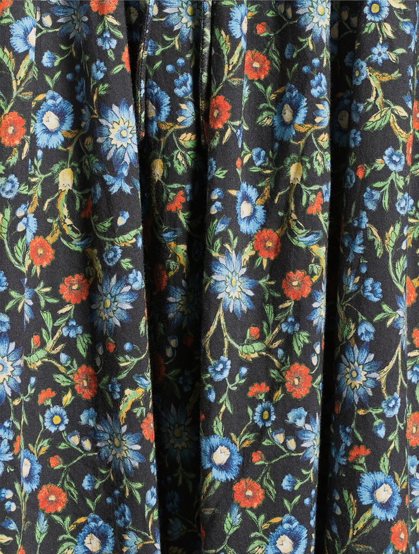 dahlia embroidered maxi dress blue Violet Midi Dress-Gallery Blue, Dahlia Stamp main image 1