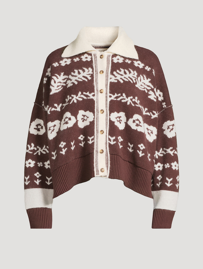 FREE PEOPLE Shelby Jacquard Cardigan | Holt Renfrew