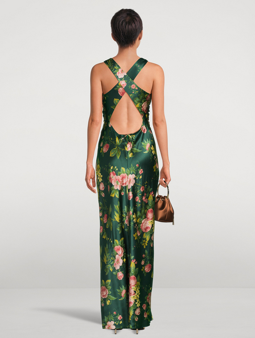 green emerald velvet dress A.B.S Evening by Allen Schwartz for Holt Renfrew maxi dress Sz 6   Kristen's Consignment