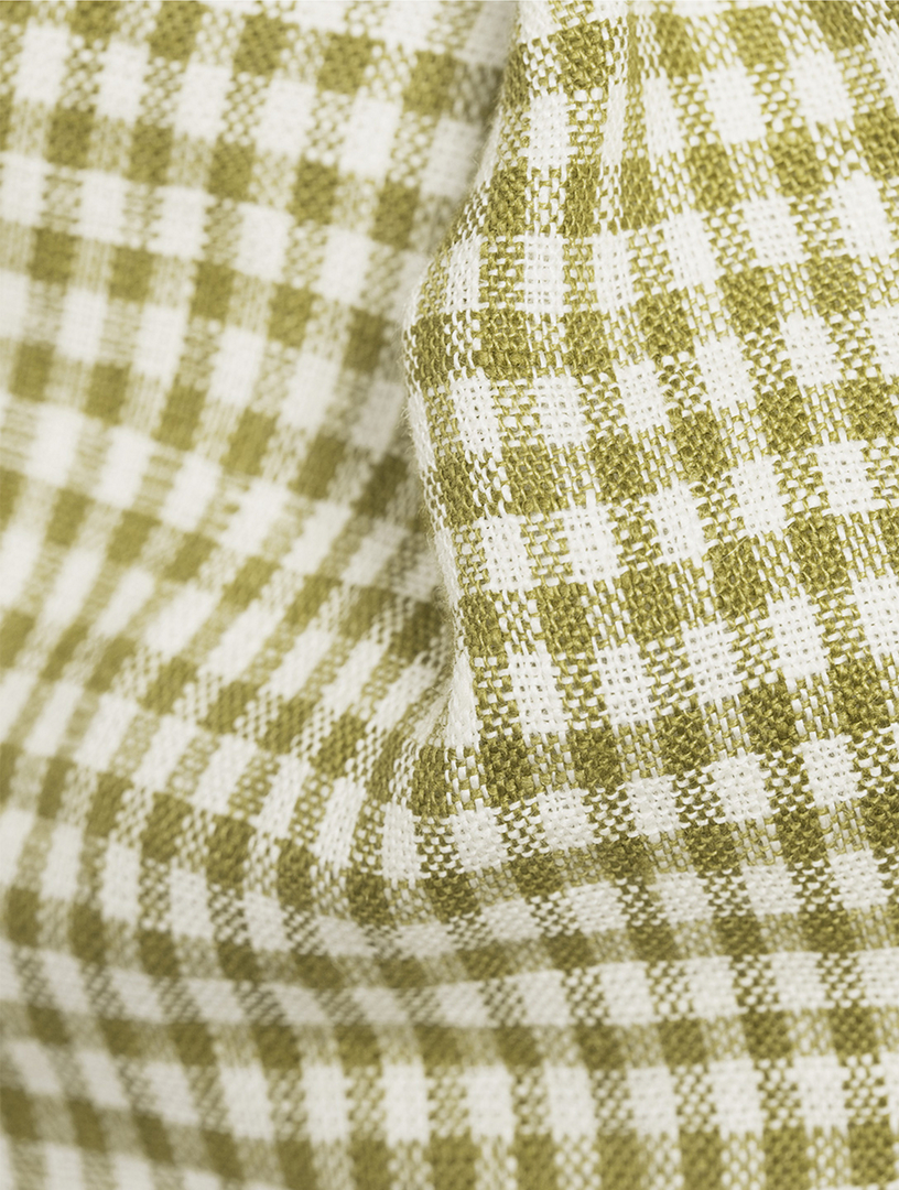 REFORMATION Celosia Linen Mini Dress In Gingham | Holt Renfrew