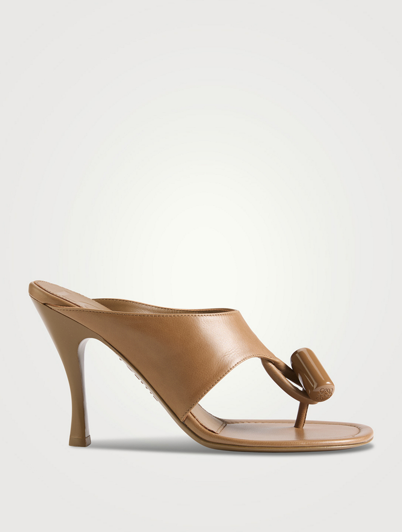 Toggle Leather Mules