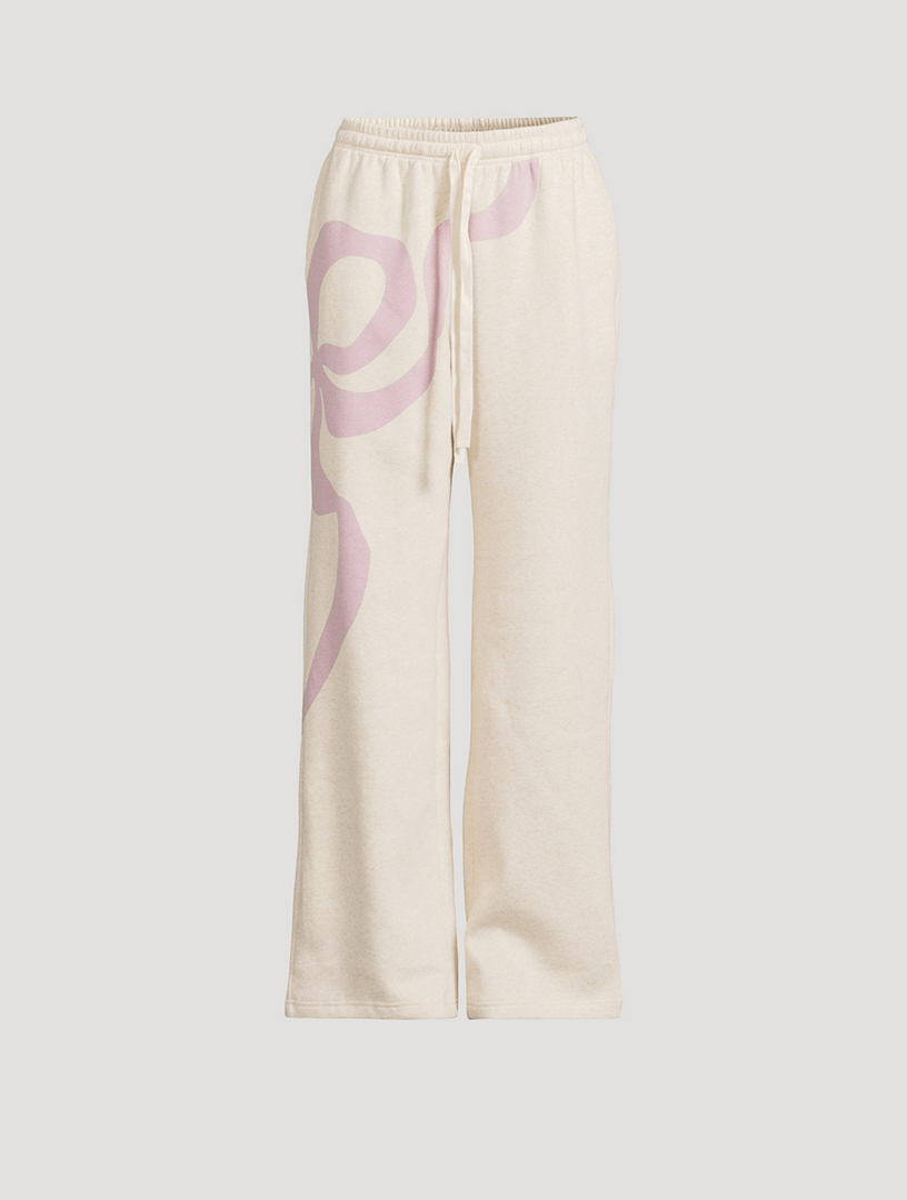 Pantalon de jogging à nœuds en dentelle Elma