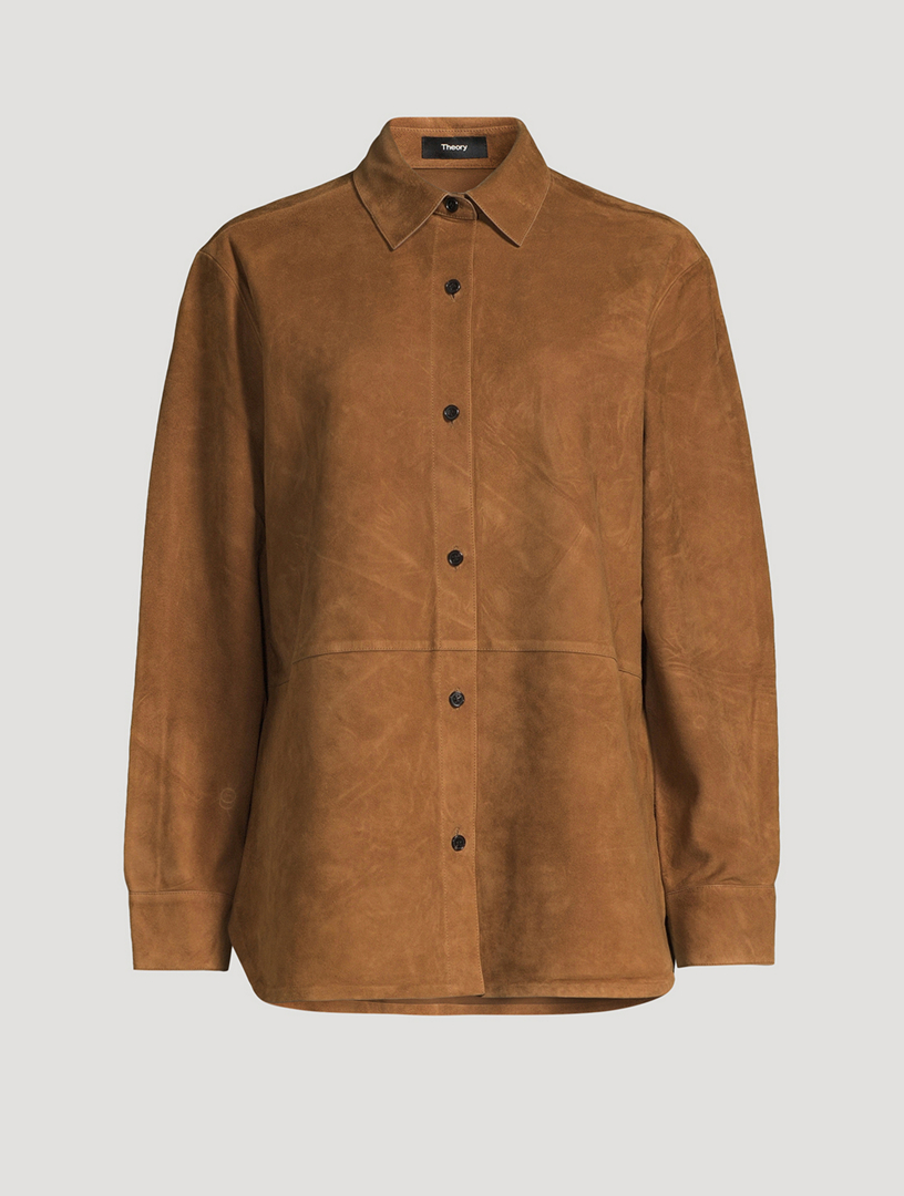 THEORY Suede Shirt | Holt Renfrew