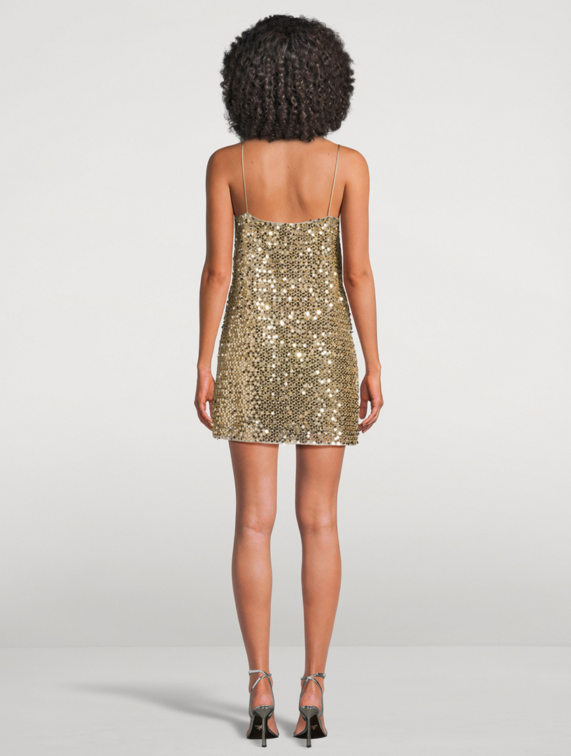 slim fit dress slacks Bria Mini Dress | Gold | Dresses