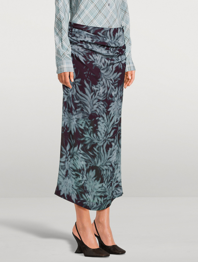 DRIES VAN NOTEN Snakeskin-Embossed Leather Slingback Pumps | Holt