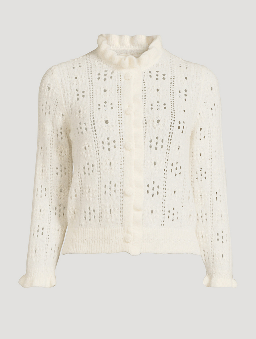 Cardigan Claudie à motif ajouré