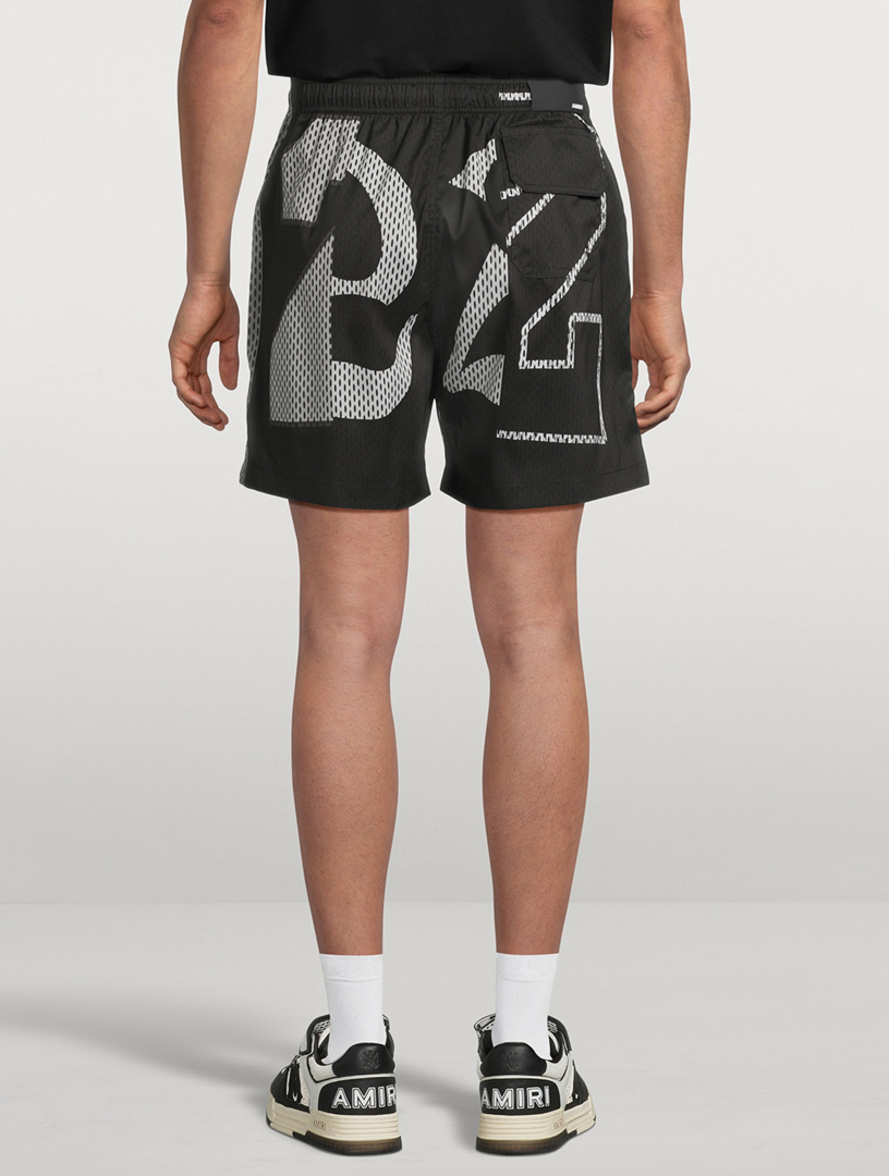 AMIRI Spliced Graphic Swim Trunks | Holt Renfrew