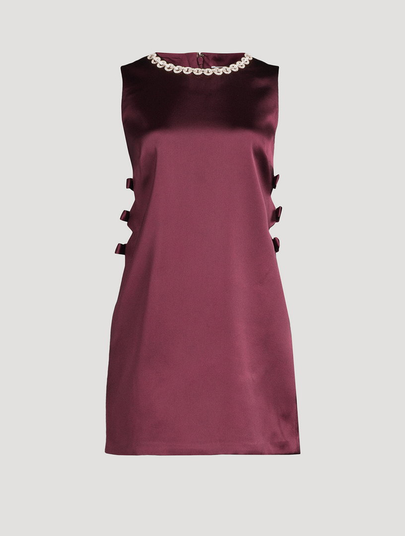 SAU LEE Joey Floral Jacquard Mini Dress | Holt Renfrew