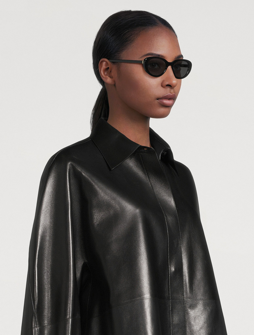SAINT LAURENT SL M154 Oval Sunglasses | Holt Renfrew