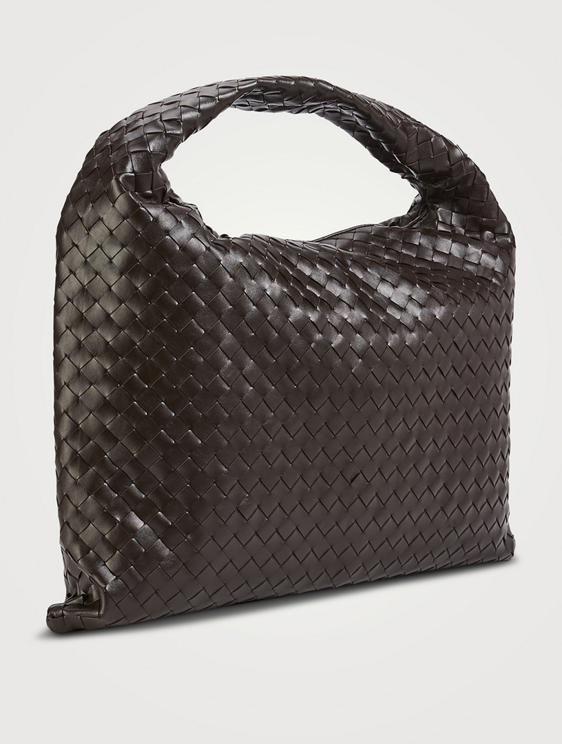BOTTEGA VENETA Large Hop Intrecciato Leather Shoulder Bag | Holt