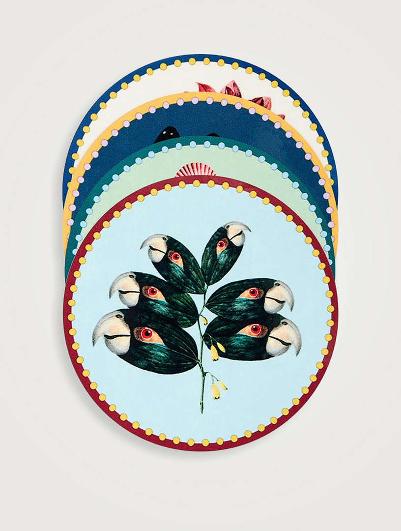 Set Of Four Cork Hardback Coasters