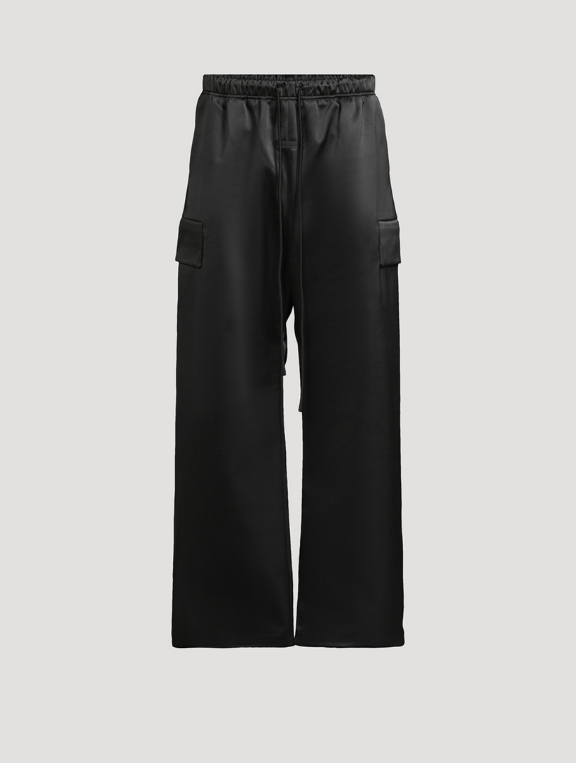 Pantalon de sport en satin collé