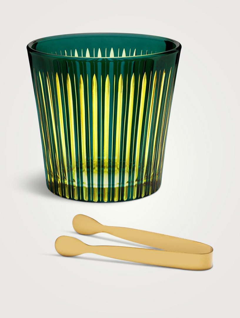 Prism Ice Bucket And Tongs