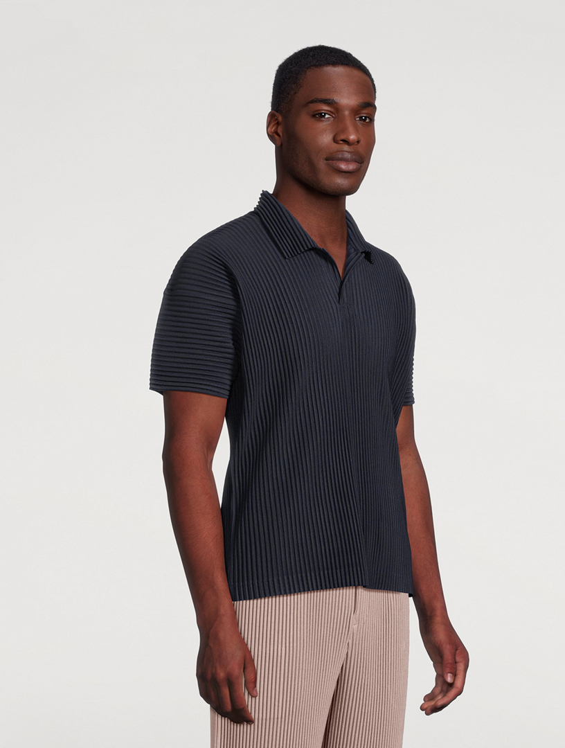 HOMME PLISSE Issey Miyake イッセイミヤケ　ポロ HOMME PLISSÉ ISSEY MIYAKE Short-Sleeve Polo Shirt | Holt Renfrew