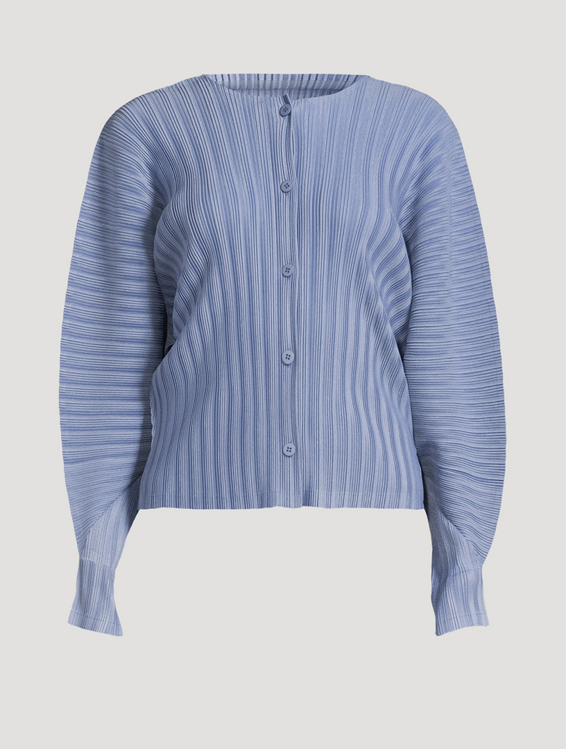 PLEATS PLEASE ISSEY MIYAKE Rib Pleats December Cardigan | Holt Renfrew