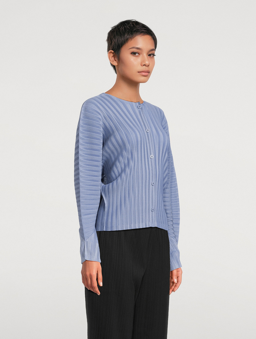 PLEATS PLEASE ISSEY MIYAKE Rib Pleats December Cardigan | Holt Renfrew