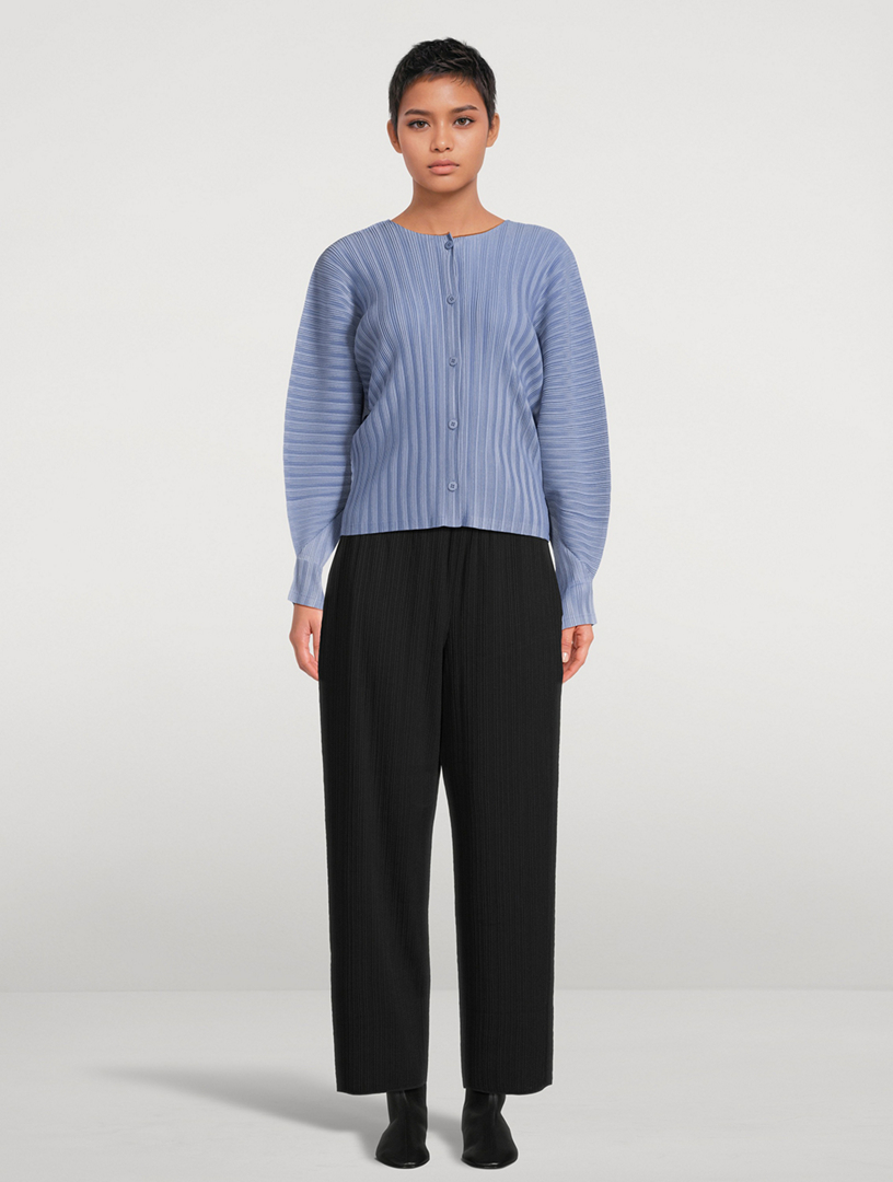 PLEATS PLEASE ISSEY MIYAKE Rib Pleats December Cardigan | Holt Renfrew