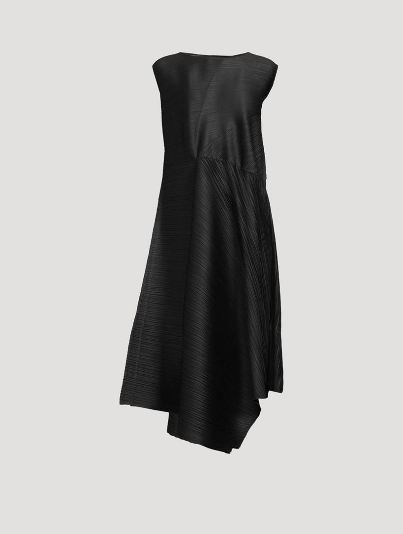 PLEATS PLEASE ISSEY MIYAKE SPIN ブラック PLEATS PLEASE ISSEY MIYAKE Spin Midi Dress | Holt Renfrew