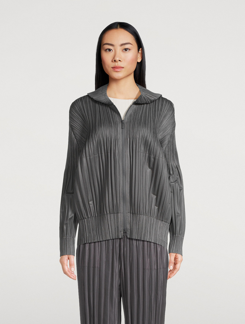 ジャケット・アウター PLEATSPLEASEISSEYMIYAKE/FLUFFY BASICS PLEATS PLEASE ISSEY MIYAKE Fluffy Basics Jacket | Holt Renfrew