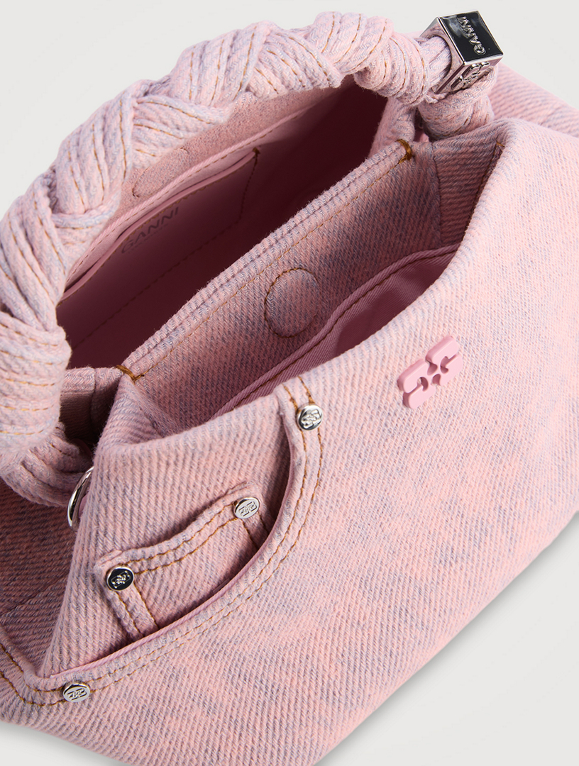 GANNI Small Bou Denim Top Handle Bag | Holt Renfrew