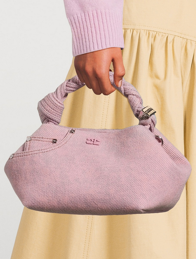 GANNI Small Bou Denim Top Handle Bag | Holt Renfrew
