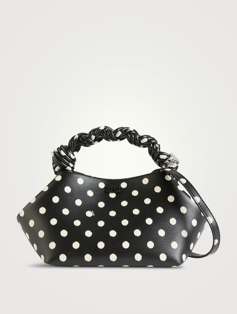 Small Bou Top Handle Bag In Polka Dot Print
