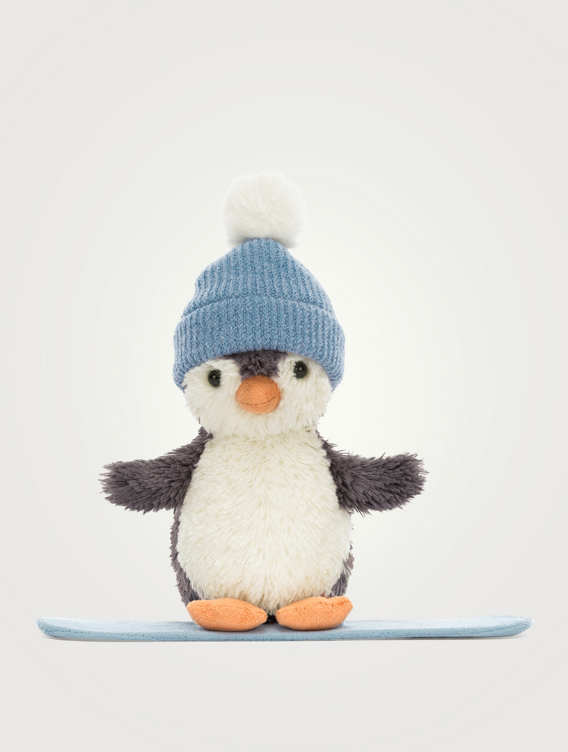 Small Peanut Penguin Snowboard Plush Toy