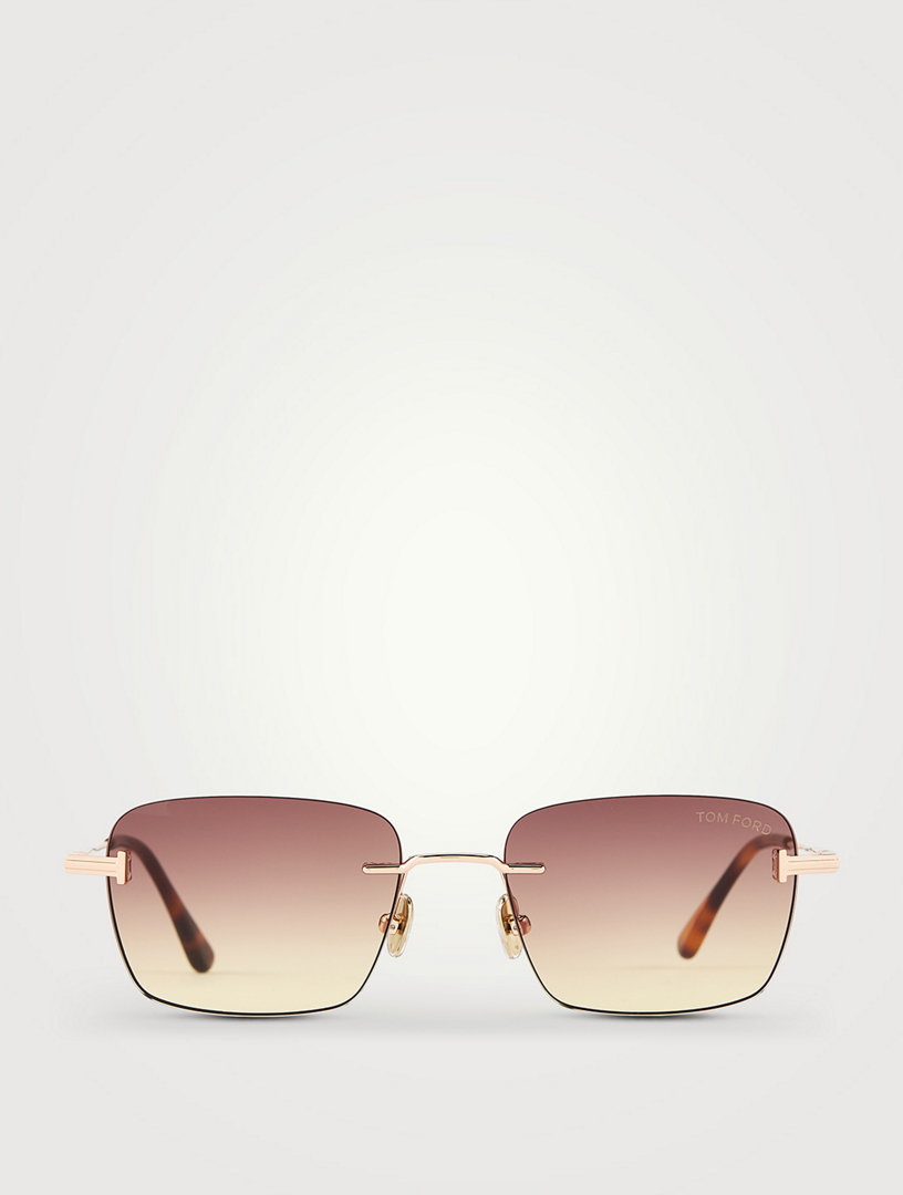 Jake Metal Rectangular Sunglasses