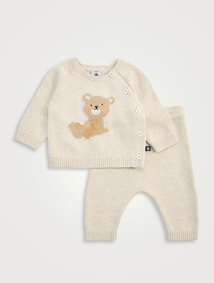 Ensemble deux-pièces en coton Bear