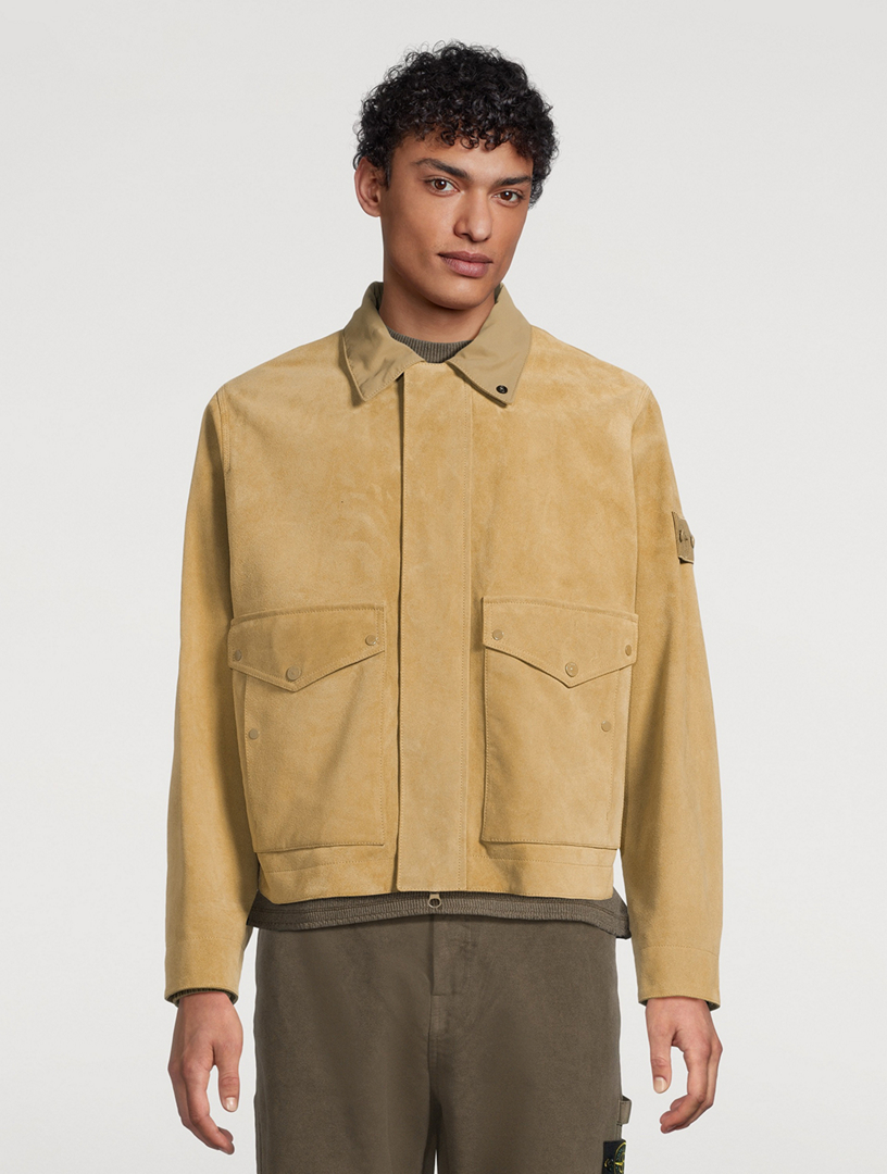 STONE ISLAND Ghost Suede Jacket | Holt Renfrew