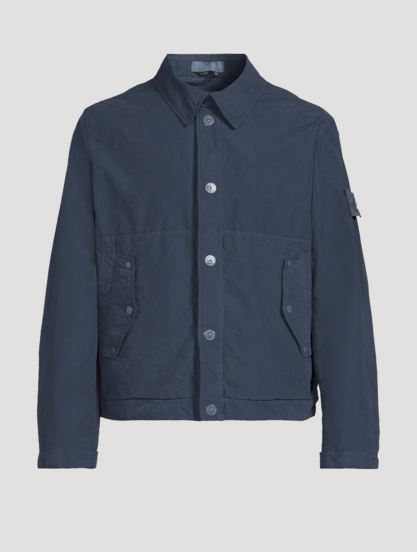 FRAME Seersucker Zip Jacket | Holt Renfrew