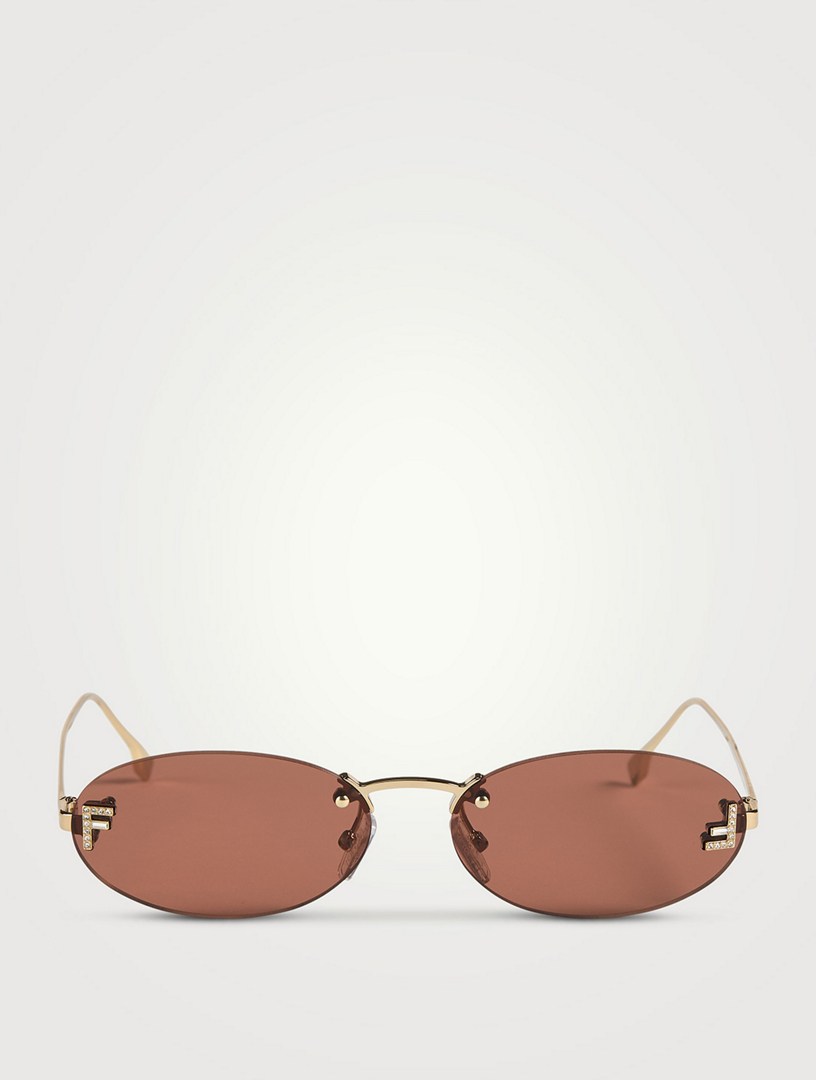 FENDI Fendi First Crystal Round Sunglasses Holt Renfrew