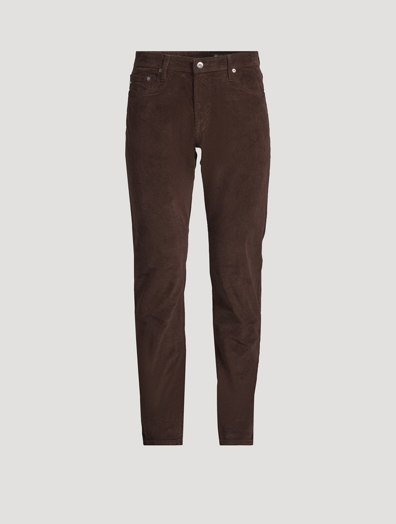 Jean ajusté moderne Tellis en velours côtelé