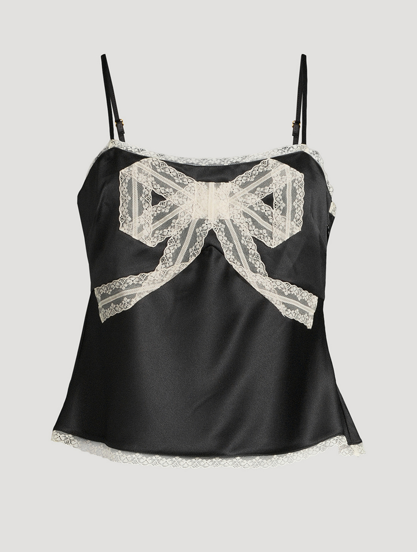 Arise Lace-Trimmed Satin Cami