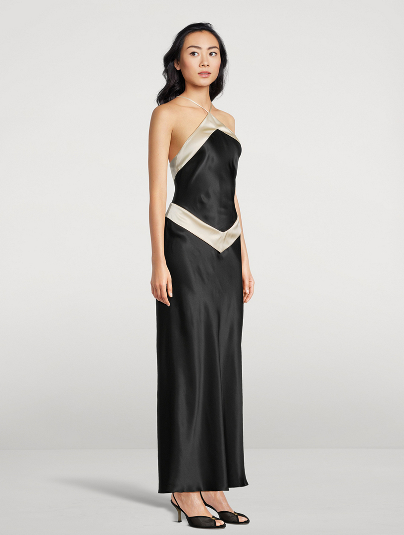 REFORMATION Jillian Silk Halter Dress | Holt Renfrew