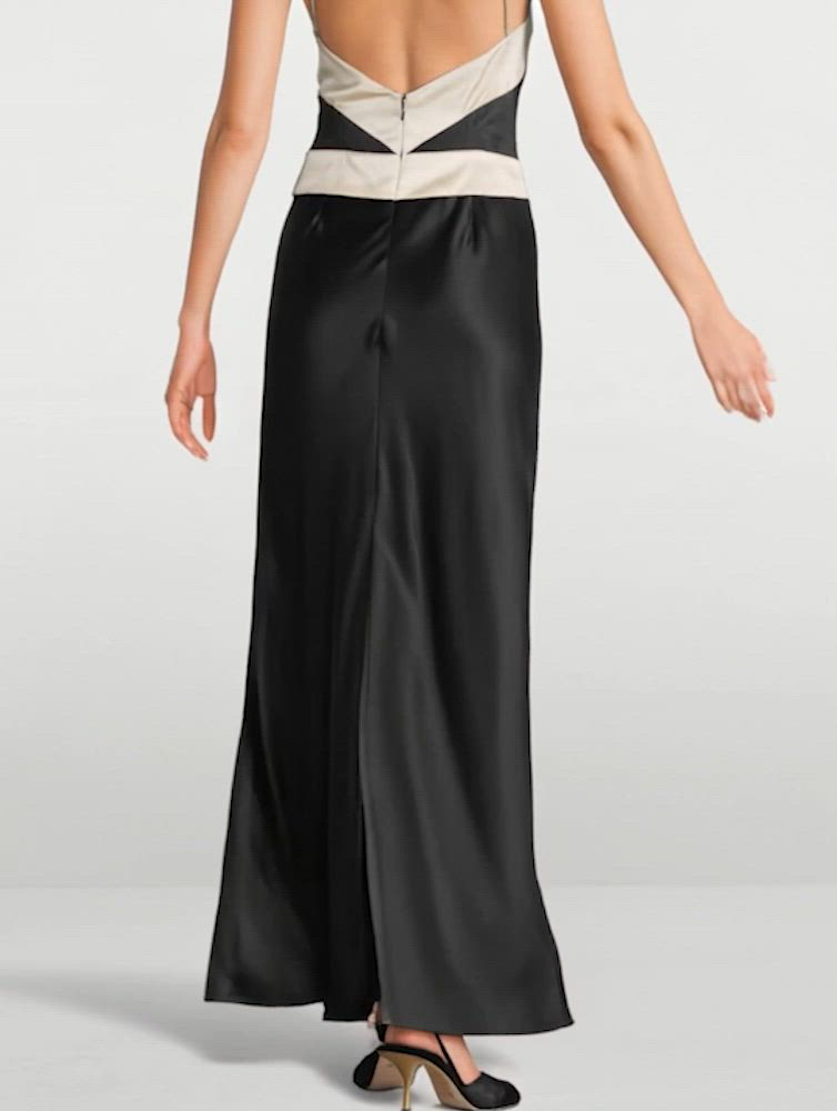 REFORMATION Jillian Silk Halter Dress | Holt Renfrew