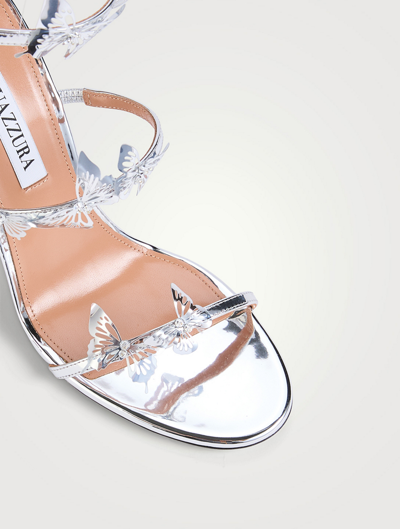 papillon セット AQUAZZURA Papillon Sauvage Metallic Sandals | Holt Renfrew