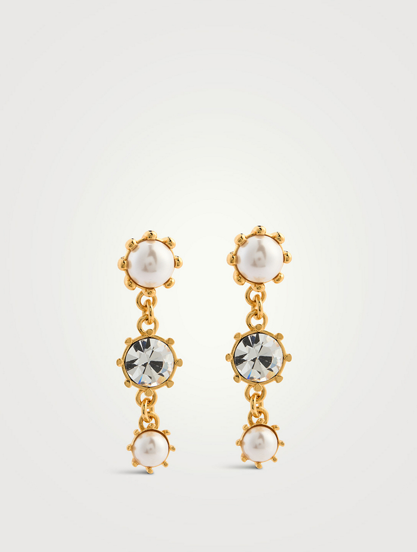 Pendants d'oreilles avec cristal