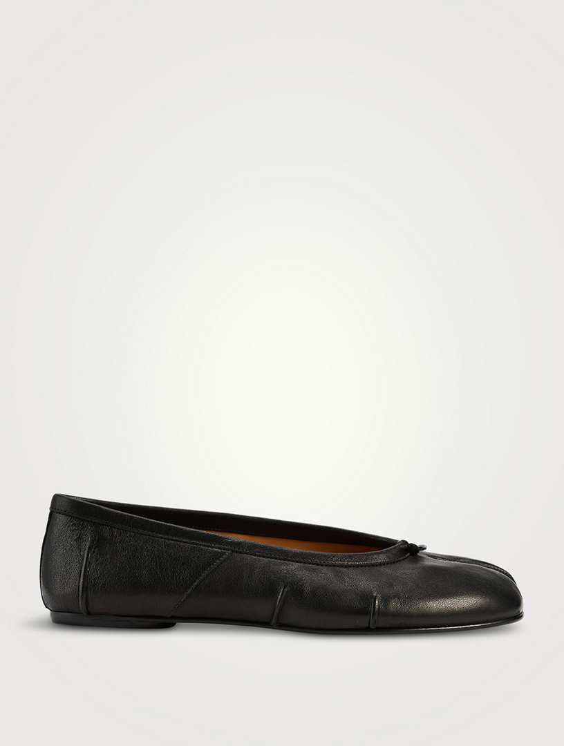 MAISON MARGIELA Tabi Leather Ballerina Flats | Holt Renfrew