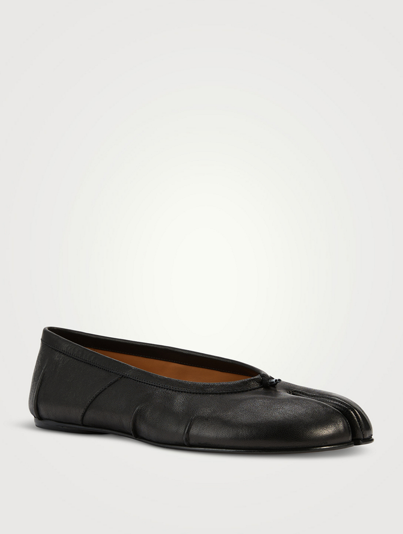 MAISON MARGIELA Tabi Leather Ballerina Flats | Holt Renfrew