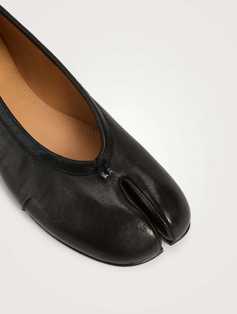 MAISON MARGIELA Tabi Leather Ballerina Flats | Holt Renfrew