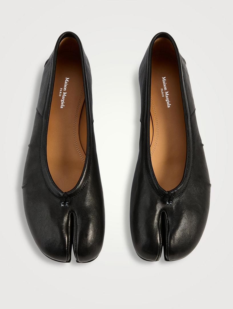 MAISON MARGIELA Tabi Leather Ballerina Flats | Holt Renfrew