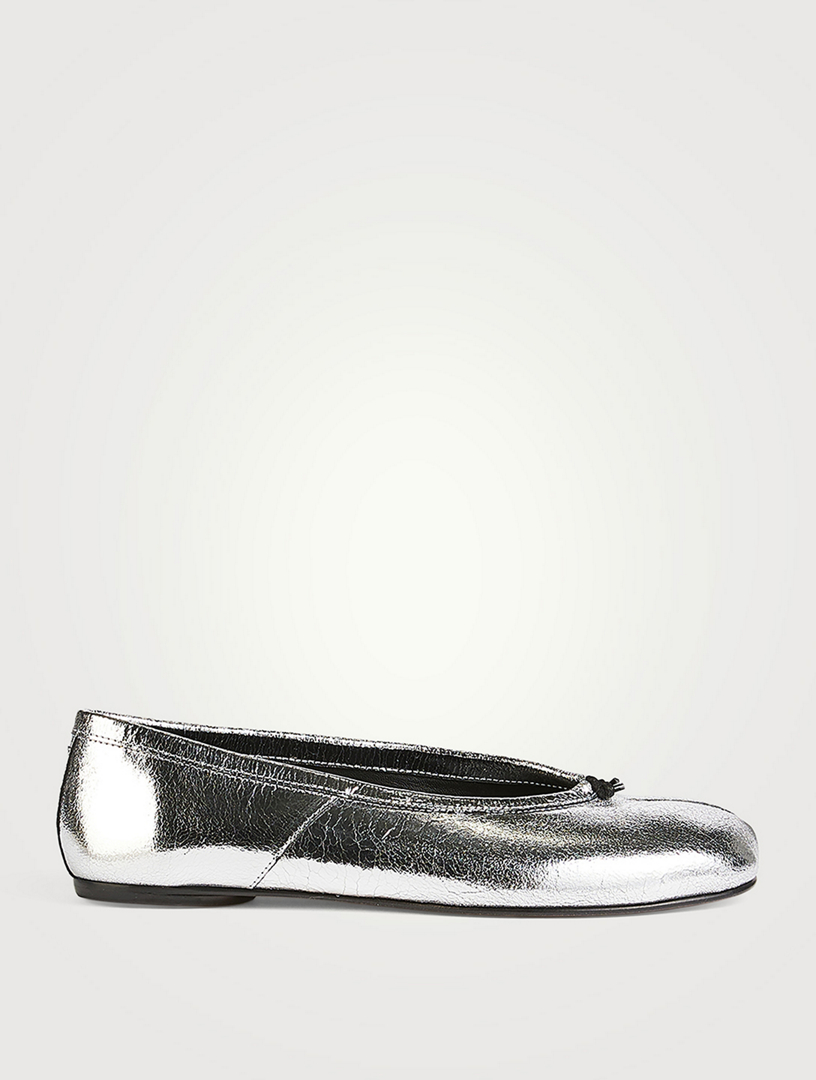 MAISON MARGIELA Tabi Broken Mirror Leather Ballerina Flats | Holt