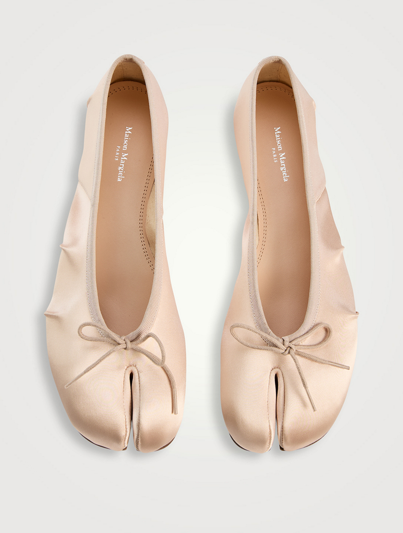 MAISON MARGIELA Tabi Satin Ballerina Flats | Holt Renfrew