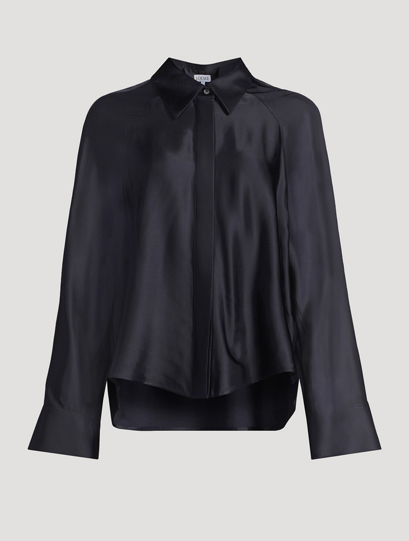 Satin Cape Shirt