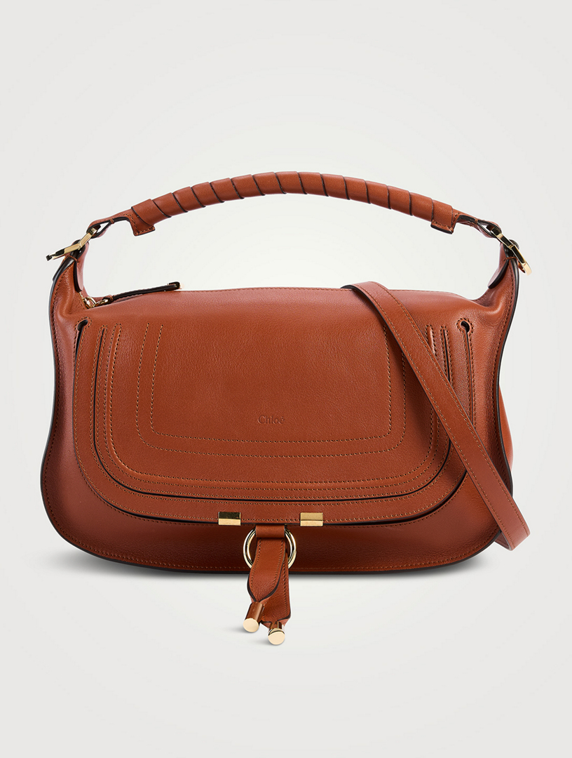 Small Marcie Leather Shoulder Bag