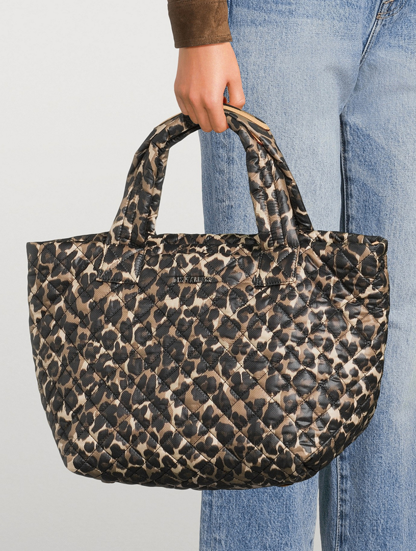 MZ WALLACE Small Metro Deluxe Tote Bag In Leopard Print Holt Renfrew